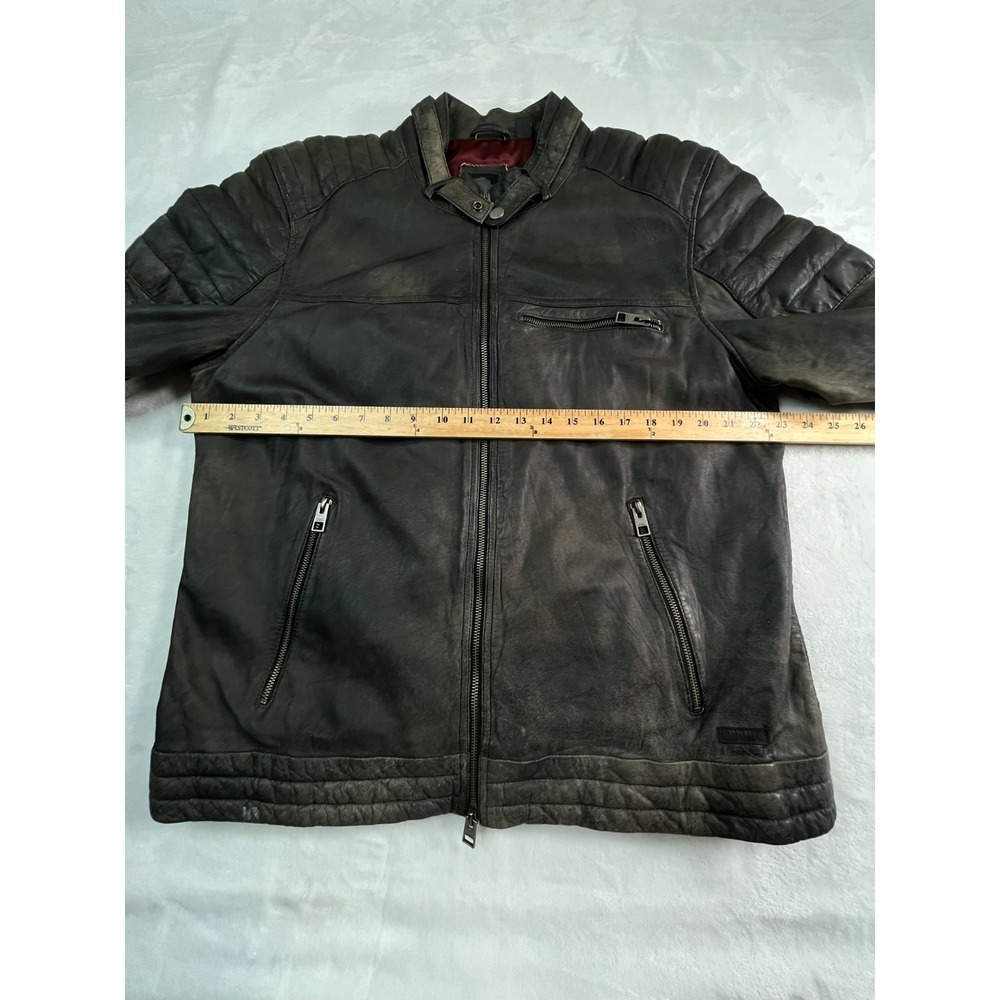 Harley Davidson Mens‎ XL Jacket Distressed Lambskin Gray 97131-16VM - Picture 4 of 16